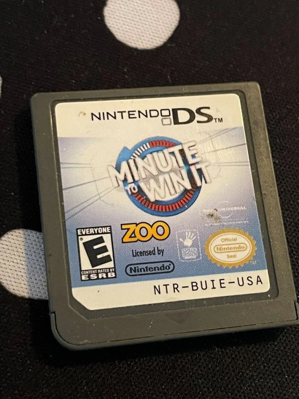 Minute to Win It (Nintendo DS, 2010) - Zoo Games - Fun Party Mini-Games Untested